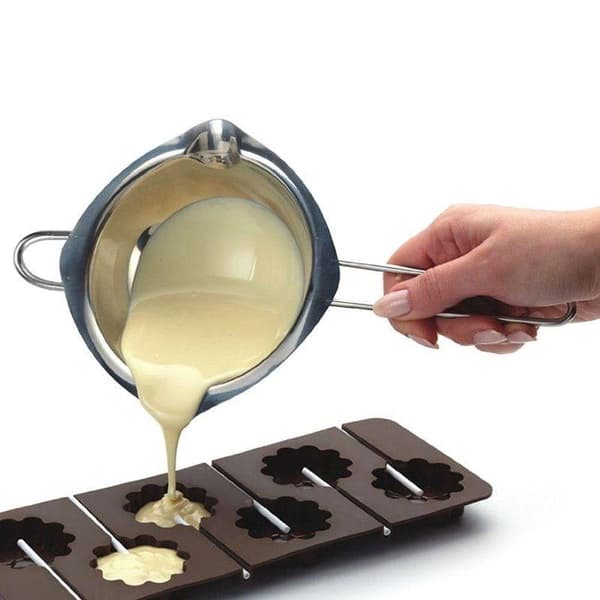 Stålskål til chokolade og voks 250 ml