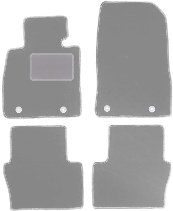 Harmaat auton matot Mazda 2 IV hatchback (2014-) varten