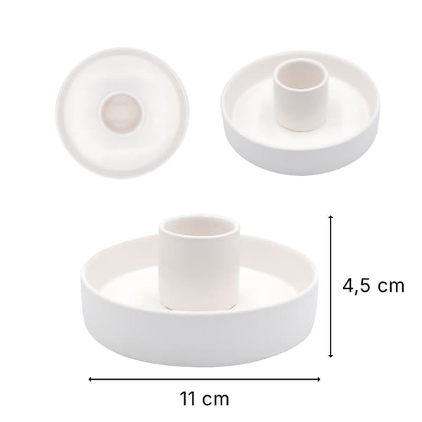 Palo Santo Stand - Fumo White Ceramic Stand