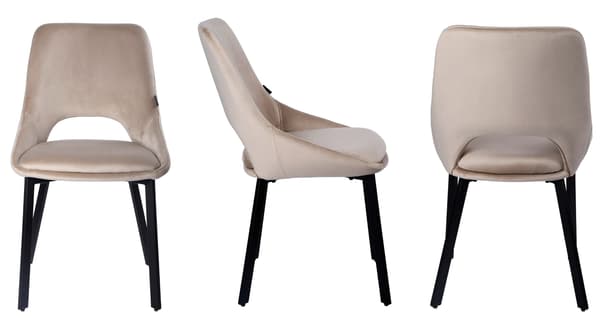 LUMO polstret lænestol, beige velour