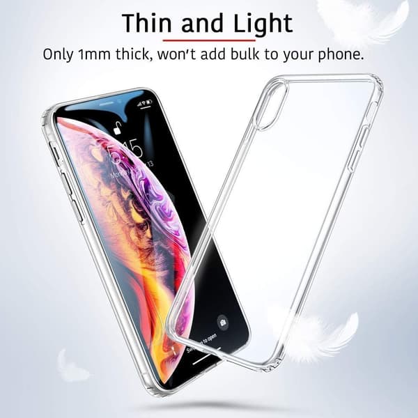 BAGCODE TIL APPLE IPHONE XS/IPHONE X ETUI SILIKONE TRANSPARENT