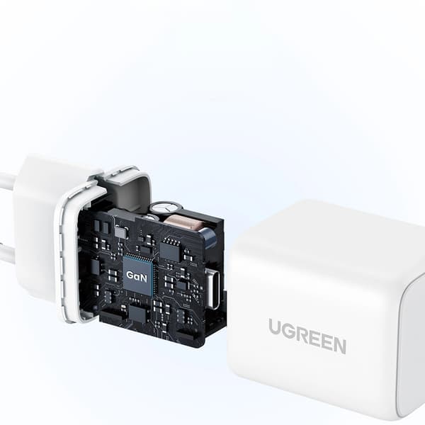 Ugreen X513 30W GaN 1x USB-C Väggladdare - Vit