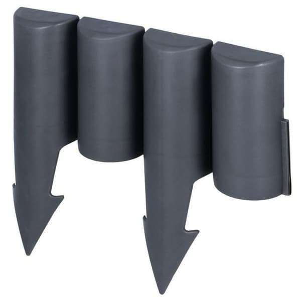 Havepalisade grafit 2,5 m 10 stk.