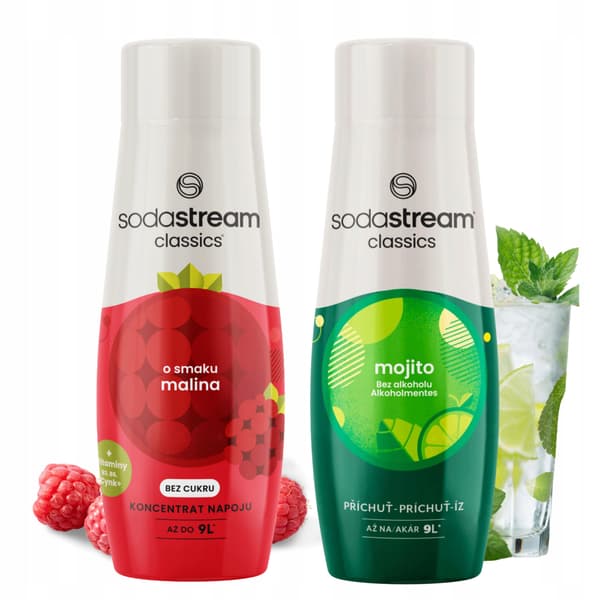 SodaStream-sirap för Raspberry Zero + Mojito-sodakoncentrat