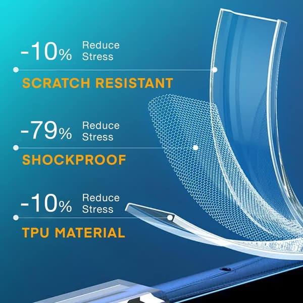 SILIKONEETUIS TIL APPLE IPHONE 14 6,1" TRANSPARENT, FARVELØS, LET