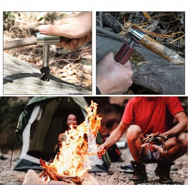 Bushcraft Key Handträborr Överlevnad Handträborr