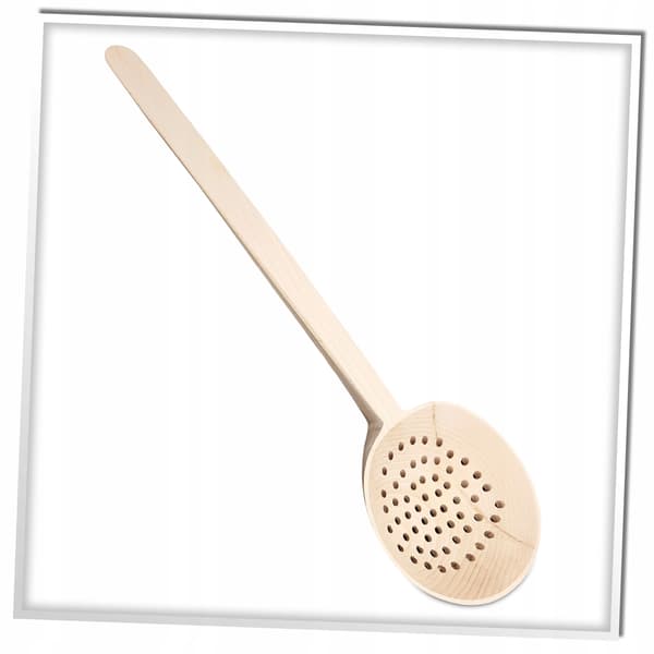 Puinen siivilälusikka Warzecha 70cm