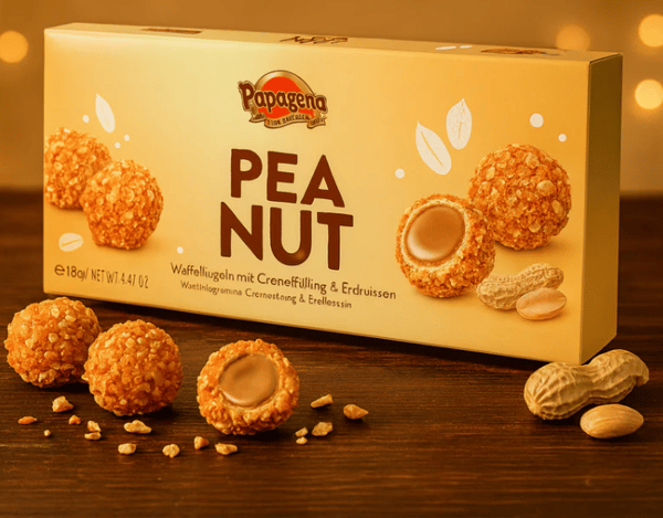 Papagena våffelbollar med jordnötter 125 g