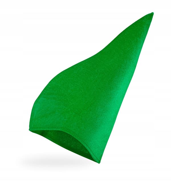 Smurfhatt Leprechaunn Tomte Alv Grön Kostym Outfit Bal