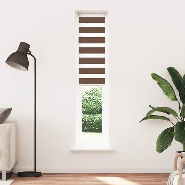 vidaXL Zebra rullegardin, birk, stofbredde 45,9 cm, polyester