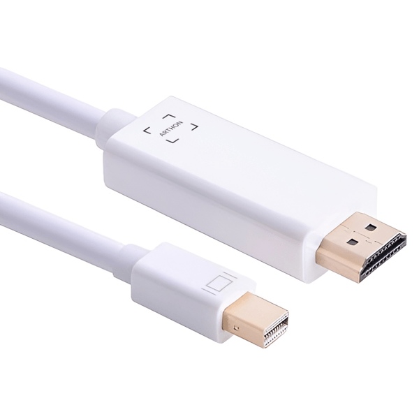 Mini DisplayPort til HDMI 1,8 m hvid adapterkabel
