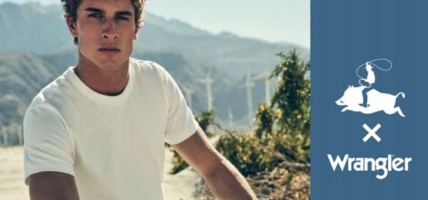 Wrangler LS Graphic Tee långärmad bomullst-shirt logo M