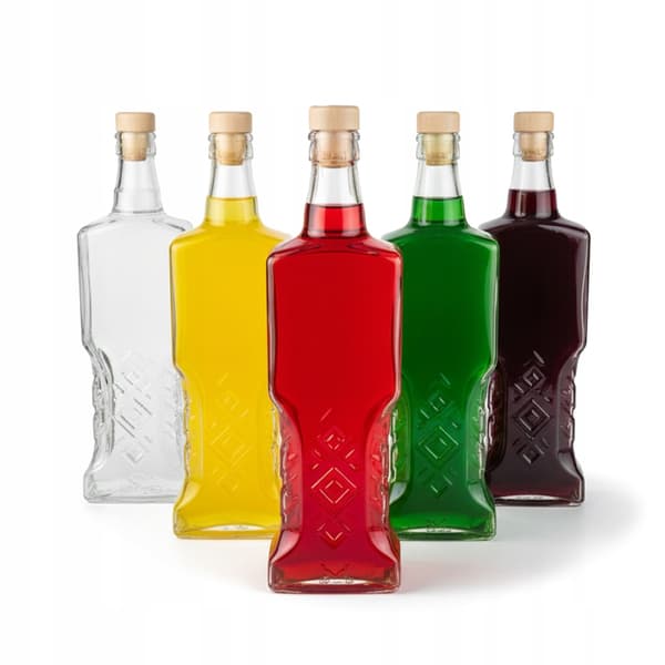 50 st UKRAINA FLASKOR 500 ML + KORK Vinlikörflaskor SET 50 st