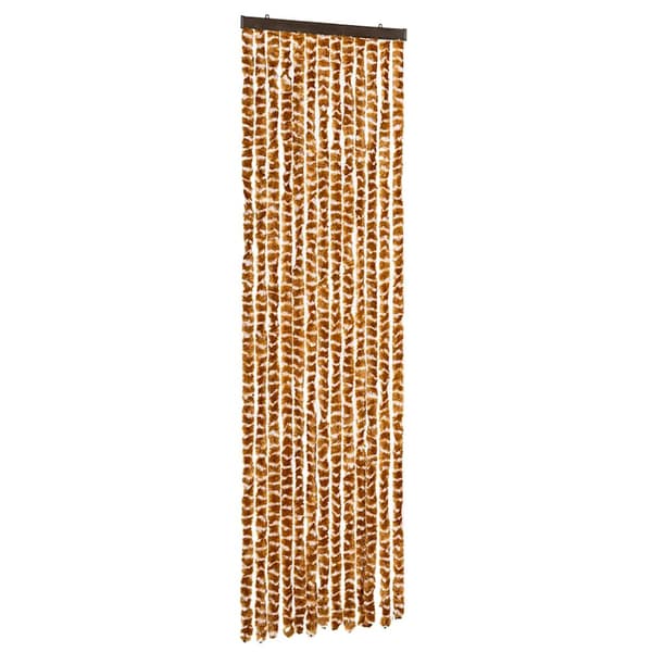 vidaXL Flugnät ockra och vit 56x200 cm chenille