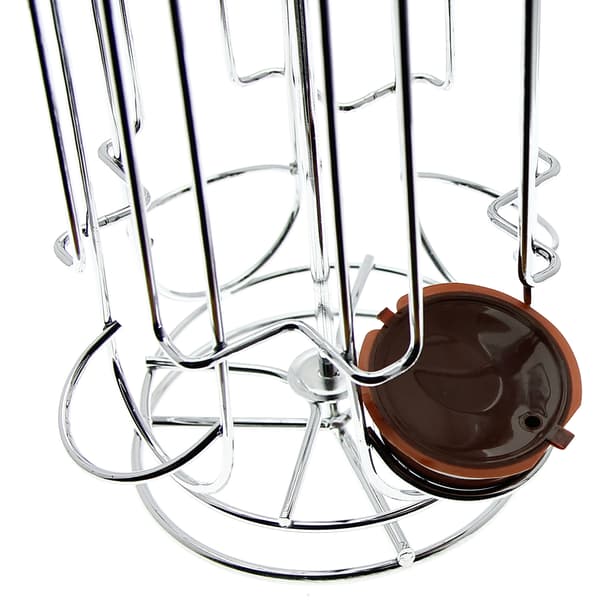 DOLCE GUSTO KAFFEKAPSELSTÄLL, 4 RADER, SVÄNGBART STÅLSTÄLL