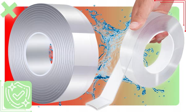 DOBBELTSIGT NANOTAPE 5M METER GENBRUGELIG STÆRK 500CM MONTERING
