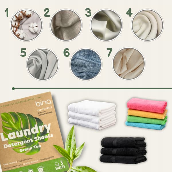 Tvättlakan 9 st Universal Green Hypoallergenic Grönt Tea Doft
