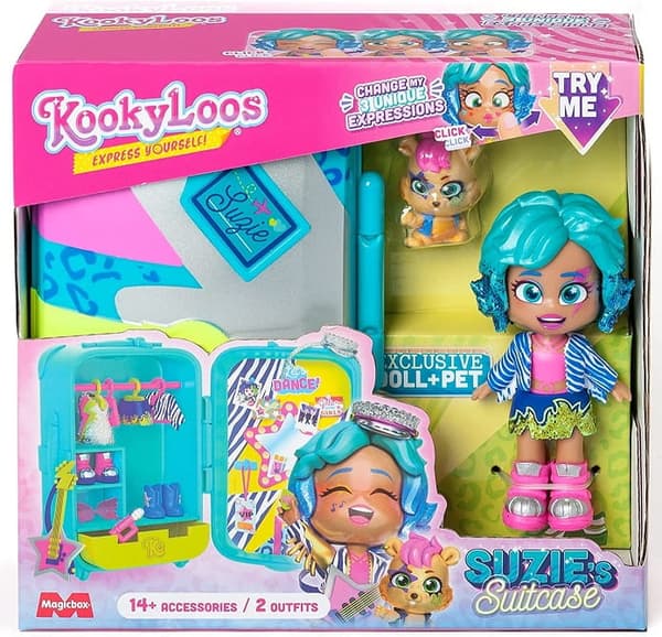 KookyLoos - Suzie Kuffert - Dukke + Tilbehør 23983