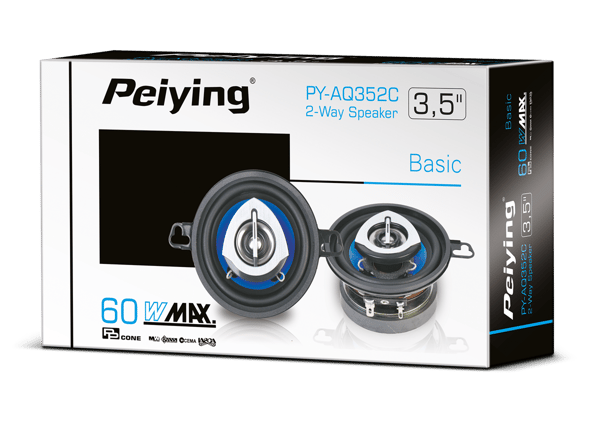60W Peiying PY-AQ352C bilhøjttalere