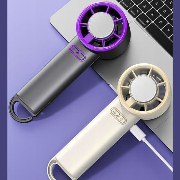 Bærbar Skrivebordsventilator Foldbar Trådløs Kraftig USB
