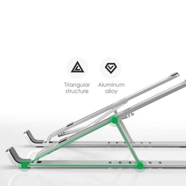 TECH-PROTECT ALUSTAND UNIVERSAL LAPTOP STAND MØRKEGÅ