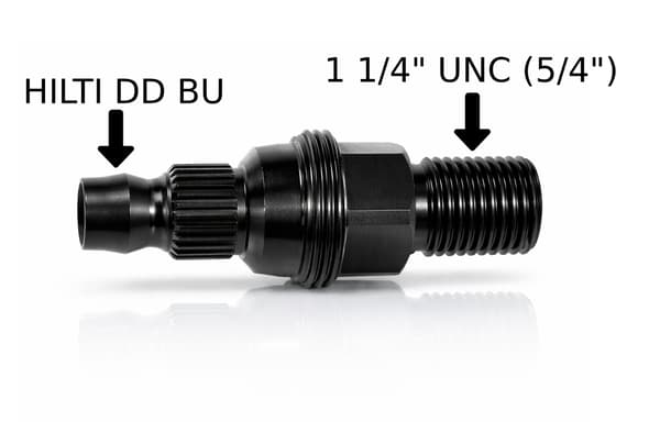 Adapter til HILTI DD BU boremaskine til 1 1/4" UNC titanium