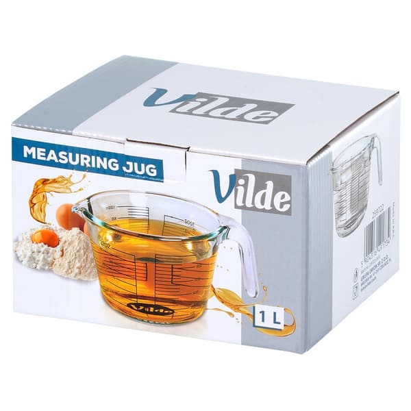 Köksmåttkopp i glas 1 l