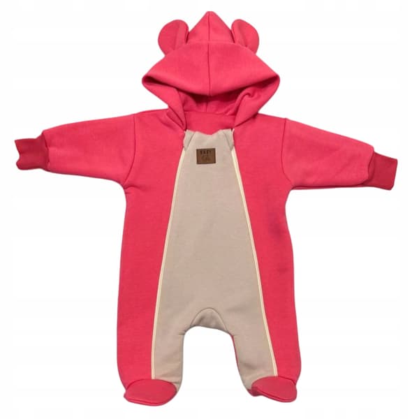 Flickoverall 80 med två dragkedjor övergångs VÅR HÖST AMARANTH BEIGE