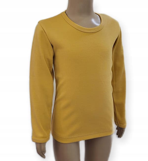 Sennep lång blus 86 långärmad t-shirt 100% bomull