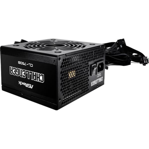 ASRock Challenger 750W 80 Plus Bronze strømforsyning, sort, ATX