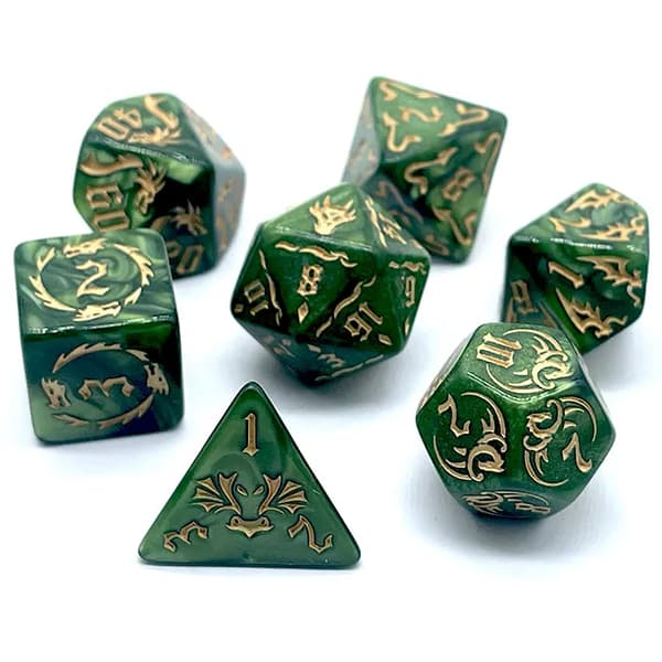 Turin Turambar RPG-noppaa, 7 metallinoppaa