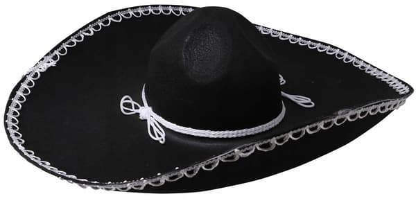 Mexicansk hat Mexicansk sombrero Sort filtkugle Karneval
