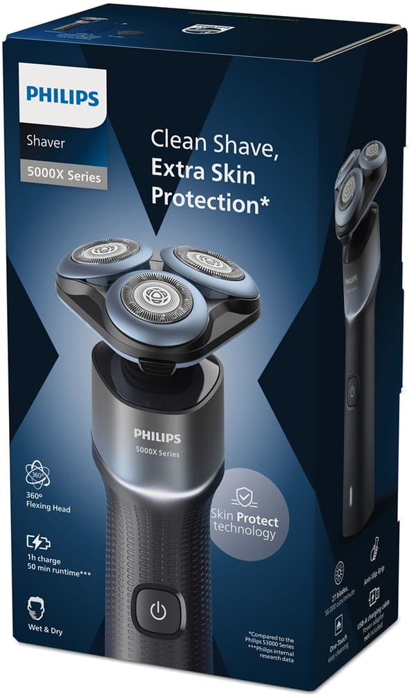 Philipsin 5000X-sarjan parranajokone X5006/00, vedenpitävä