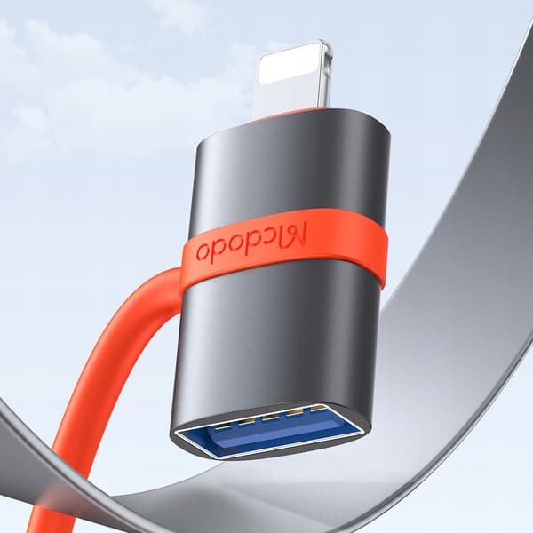 MCDODO ADAPTER USB-A 3.0 TILL LIGHTNING IPHONE IPAD 3A OTG