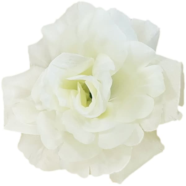 Kunstig Rose Blomsterhoved CREME Dekorativ