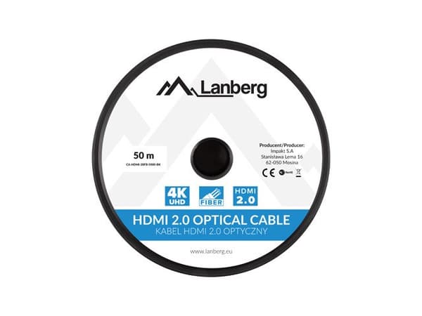 LANBERG HDMI-KABEL M/M V2.0 50M OPTISK AOC