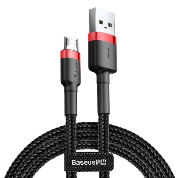 Baseus Cafule 2A 3m USB till Micro USB-kabel (svart och röd)
