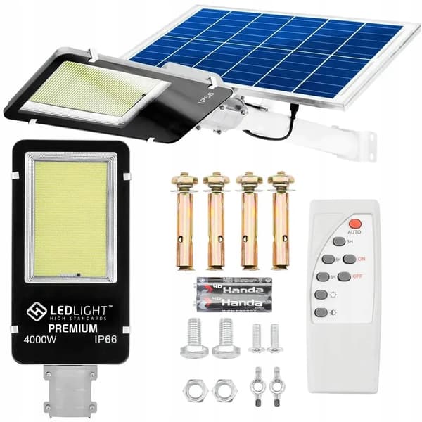 Havelanterne solcellelampe til maste kraftfuld 4000W gadepanel
