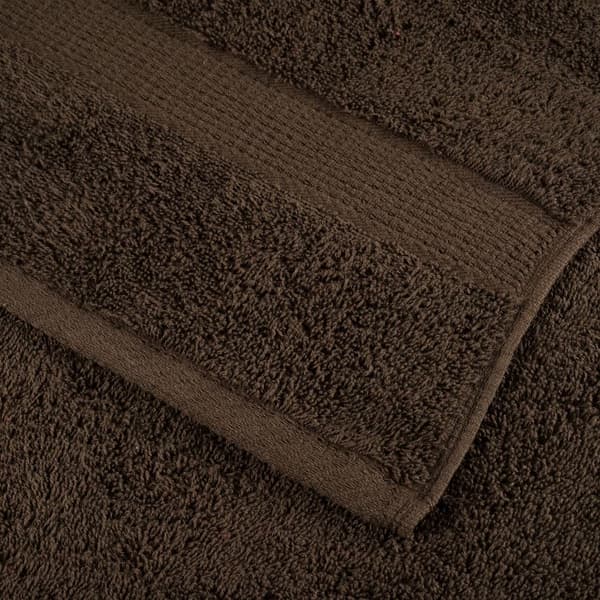 vidaXL Premiumhanddukar SOLUND, 4-pack, bruna, 100x150 cm