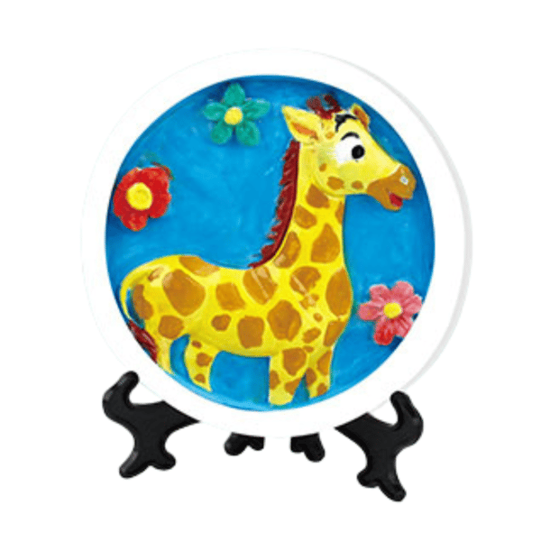 GIPSFIGUR TIL MALING AF GIRAFF LILLE KUNSTNER KUNSTNERSÆT MALING
