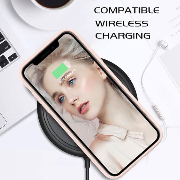 ETUI TIL APPLE IPHONE 11 PRO MAX PINK SILIKONE ETUI MED HJERTE A2161