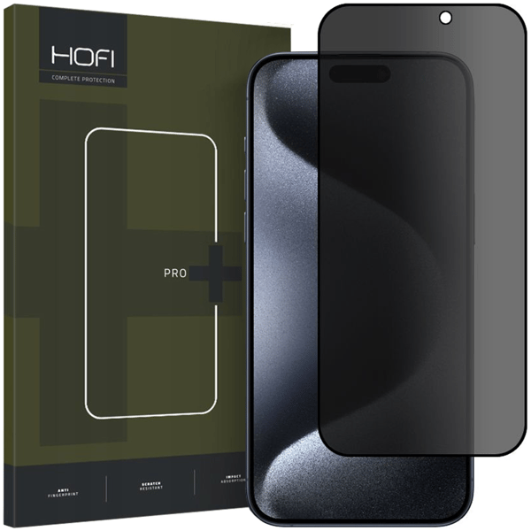 HOFI ANTI-SPIONGLAS PRO+ IPHONE 15 PRO MAX PRIVATLIV