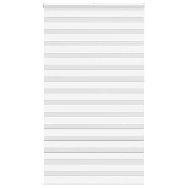 vidaXL zebrarullegardin, hvid, stofbredde 120,9 cm, polyester