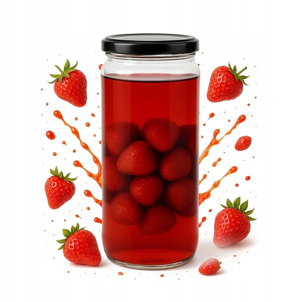70x Lång burk 500ml för sylt, honung, konserver, gurkor, kryddor + lock 0,5l