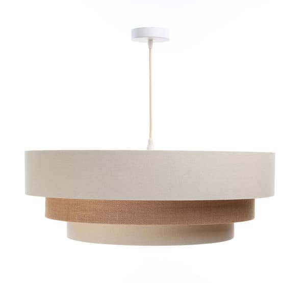 Krämbeige pendellampa