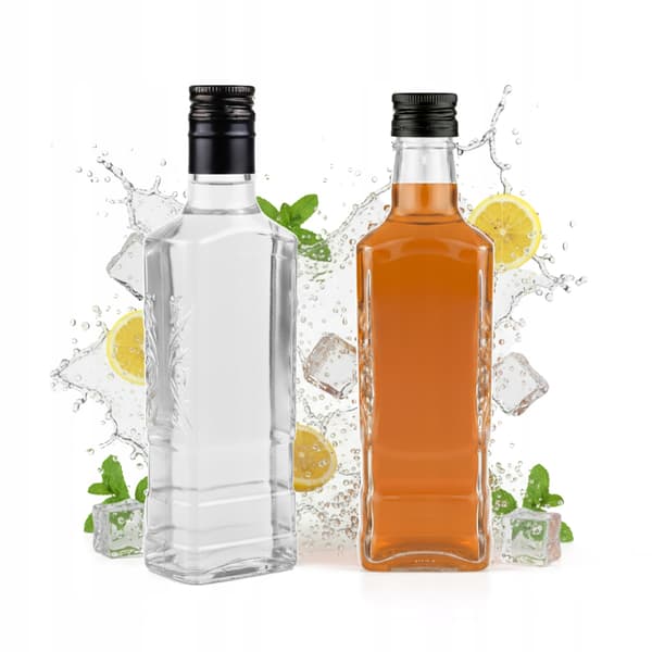 10x GLASFLASKOR MOSKVA 250 ML 0,25L Flaska för likör 250ml