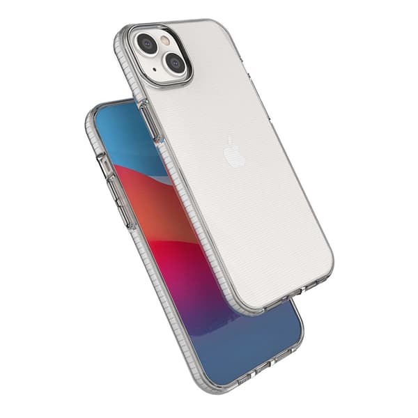 Spring Cover iPhone 14 Plus Silikone Cover med Ramme Lyserød