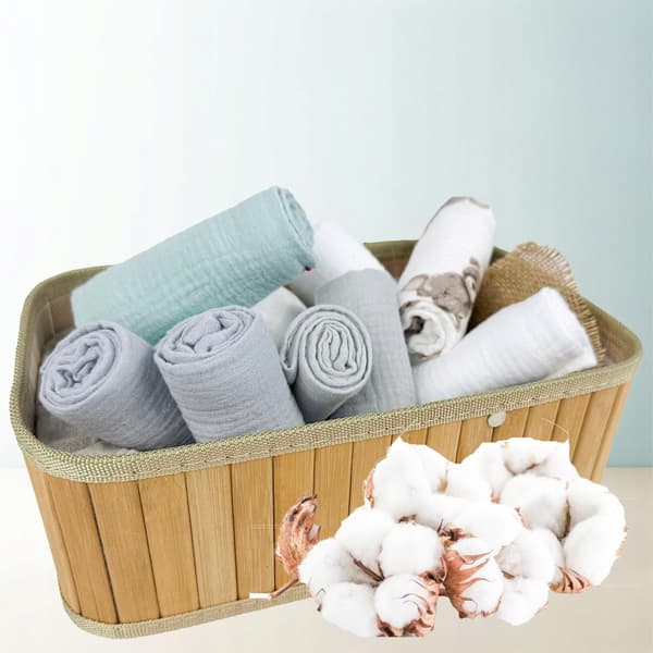 Plumeri Muslin Bleer Sæt med 10 Farver 50x30 cm