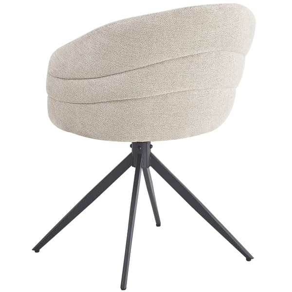 NUBI polstret drejestol, beige stof