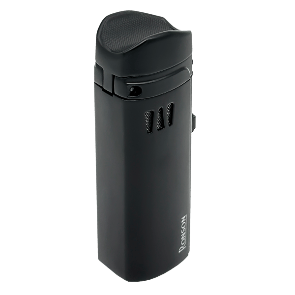 RONSON MISTRAL BLACK 3 JET lighter med cigarpunch, jet